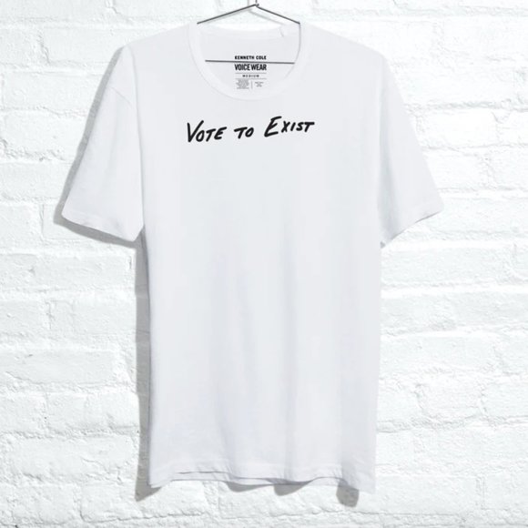 NWT Kenneth Cole Vote to Exist T-Shirt - S - Picture 1 of 8